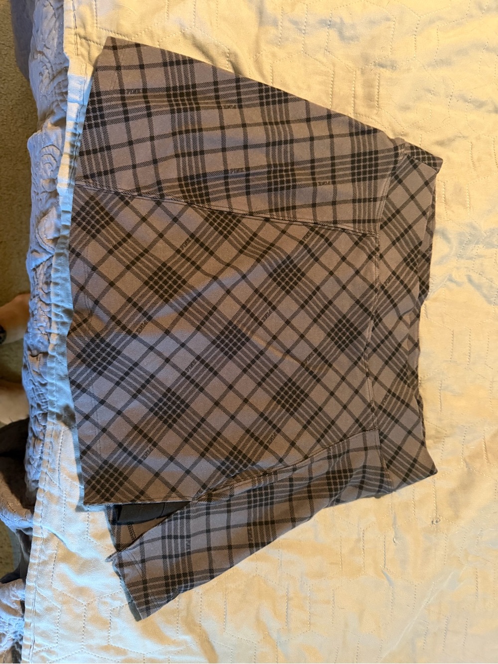 PINK Victoria's Secret Gray and Black Plaid Mini Skirt